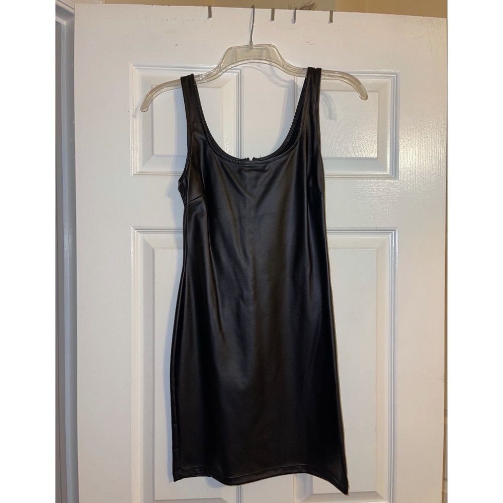 Faux leather bodycon dresses